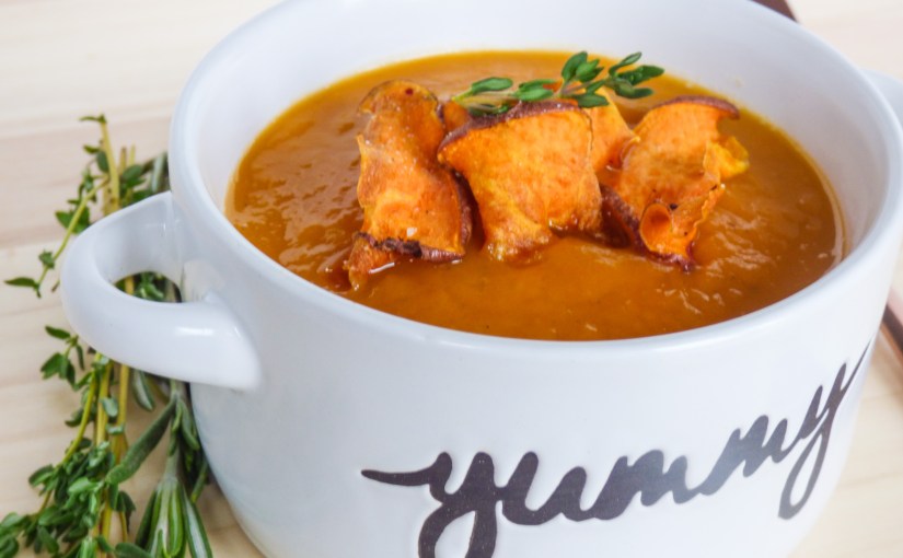 Roasted Sweet Potato & Leek&nbsp;Soup