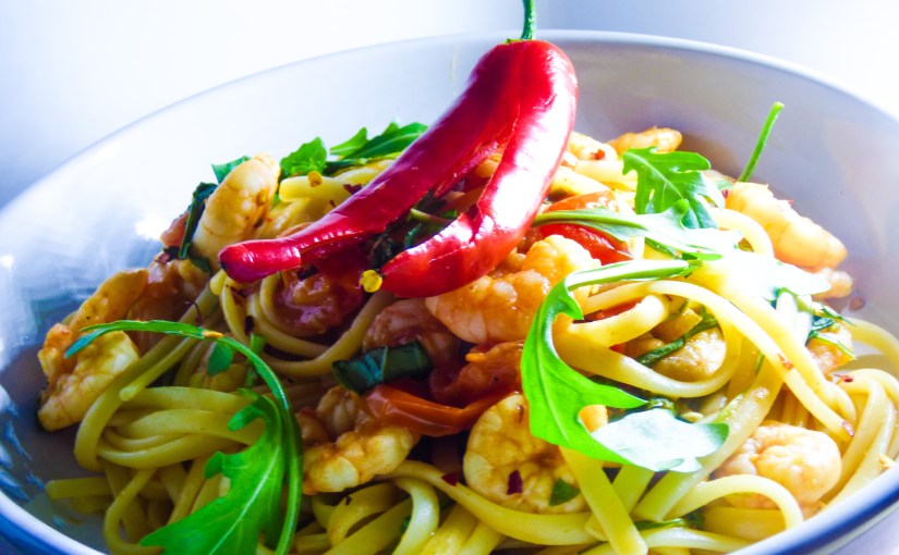 Prawn, Chilli & Rocket&nbsp;Pasta